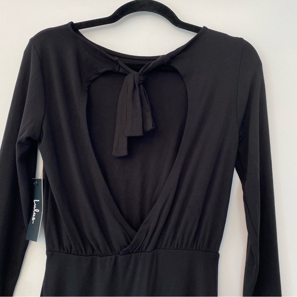 Lulus NWT Vision of Love Black Long Sleeve Bodycon Dress Size XS - Picture 6 of 7
